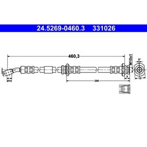 Bremsschlauch ATE 24.5269-0460.3