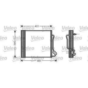 Kondensator Klimaanlage VALEO 817801 für Smart City-Coupe Cabrio