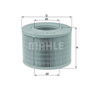 Luftfilter MAHLE LX 330 für Renault 19 I Chamade 21