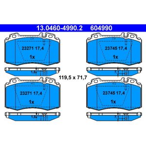 Bremsbelagsatz Scheibenbremse ATE 13.0460-4990.2 für Mercedes-Benz C