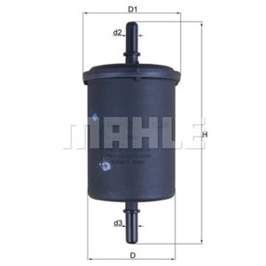 Kraftstofffilter MAHLE KL 248 für Citroën Peugeot Fiat Smart Lancia Opel Zastava