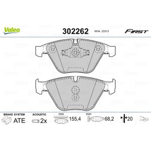 Bremsbelagsatz Scheibenbremse VALEO 302262 für BMW 3er X1