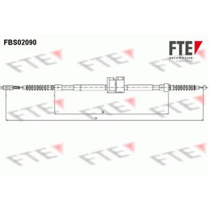 Seilzug Feststellbremse FTE 9250090 für Audi 100 C3 V8