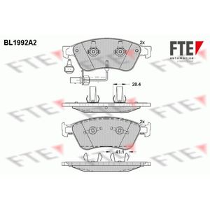 Bremsbelagsatz Scheibenbremse FTE 9010580 für Audi VW A6 C6 Avant Phaeton