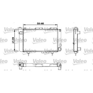 Kühler Motorkühlung VALEO 883463 für Renault 4