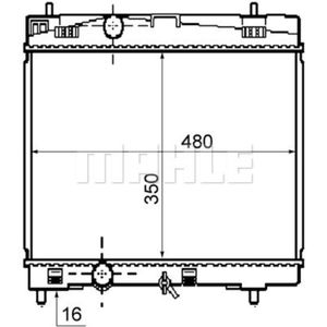 Kühler Motorkühlung MAHLE CR 1860 000S