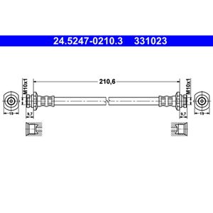 Bremsschlauch ATE 24.5247-0210.3