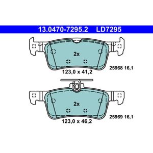 Bremsbelagsatz Scheibenbremse ATE 13.0470-7295.2 für Peugeot 308 II SW