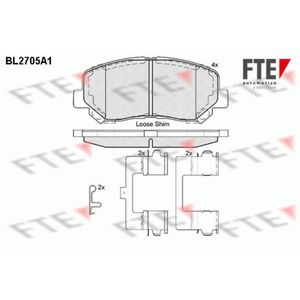 Bremsbelagsatz Scheibenbremse FTE 9010931