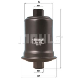 Kraftstofffilter MAHLE KL 522 für Hyundai Kia Sonata III H-1 Starex XG