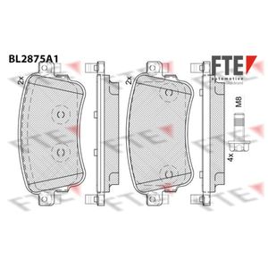 Bremsbelagsatz Scheibenbremse FTE 9011115 für Citroën Peugeot Opel Fiat Expert