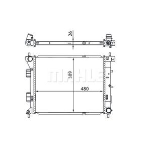 Kühler Motorkühlung MAHLE CR 1693 000S für Hyundai Kia I30 Elantra V Cee'd