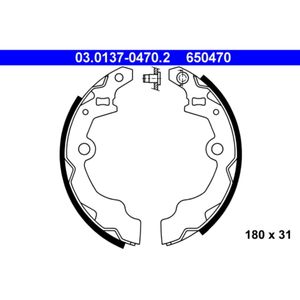 Bremsbackensatz ATE 03.0137-0470.2