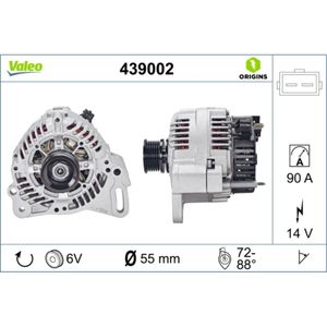 Generator VALEO 439002 für Seat VW Ibiza IV SC Passat B3/B4 Transporter T4 Vento