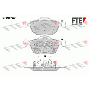 Bremsbelagsatz Scheibenbremse FTE 9010534