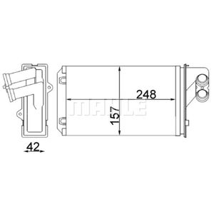 Wärmetauscher Innenraumheizung MAHLE AH 101 000S für Peugeot 405 I Break