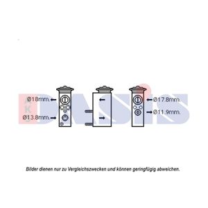 Expansionsventil Klimaanlage AKS DASIS 840207N für Mercedes-Benz C