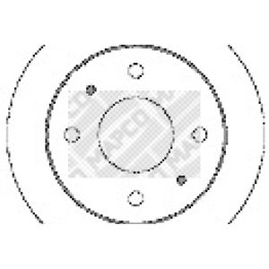 Bremsscheibe MAPCO 15504 (2 Stk.) für Hyundai Atos