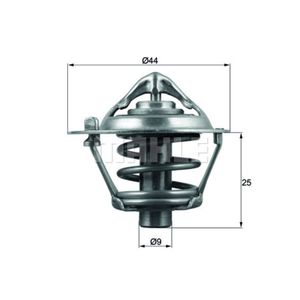 Thermostat Kühlmittel MAHLE TX 113 82D für Chevrolet Daihatsu Opel Daewoo Matiz