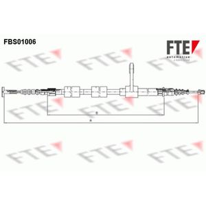 Seilzug Feststellbremse FTE 9250002 für Alfa Romeo 147