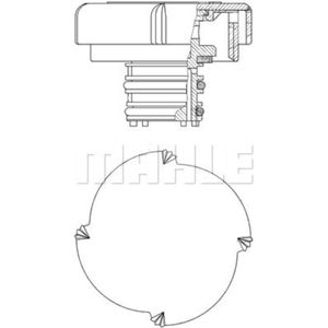 Verschlussdeckel Kühlmittelbehälter MAHLE CRB 21 000P für BMW 3er X3