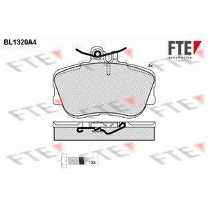 Bremsbelagsatz Scheibenbremse FTE 9010108 für Mercedes-Benz C