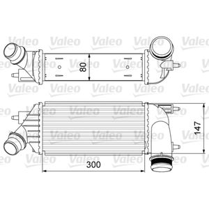 Ladeluftkühler VALEO 818583 für Fiat Citroën Peugeot Scudo C8