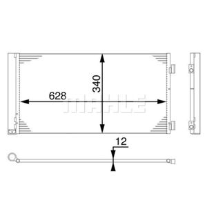 Kondensator Klimaanlage MAHLE AC 751 000S für Mini Roadster