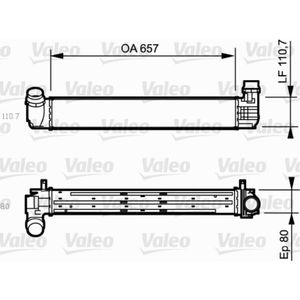 Ladeluftkühler VALEO 818870 für Renault Megane III Grandtour Fluence