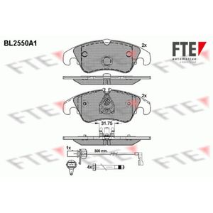 Bremsbelagsatz Scheibenbremse FTE 9010803 für Audi Ford A7 Sportback A6 C7 Q5