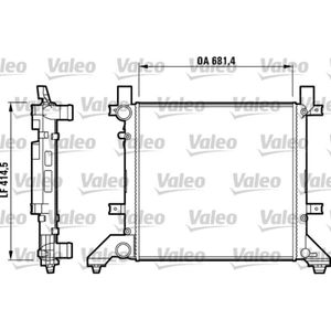 Kühler Motorkühlung VALEO 731605 für VW LT 28-35 II