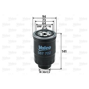 Kraftstofffilter VALEO 587702 für Ford Lti Ldv Maverick TX