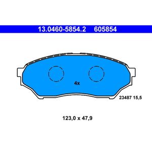 Bremsbelagsatz Scheibenbremse ATE 13.0460-5854.2