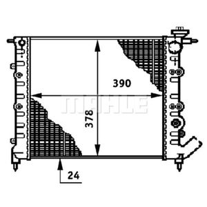 Kühler Motorkühlung MAHLE CR 642 000S für Renault Rapid Clio I 19