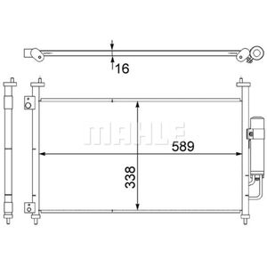 Kondensator Klimaanlage MAHLE AC 464 000S