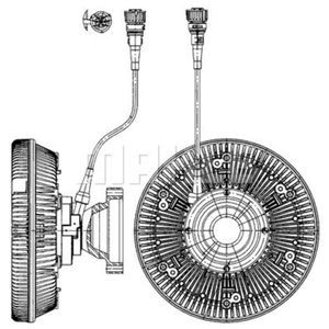 Kupplung Kühlerlüfter MAHLE CFC 226 000P