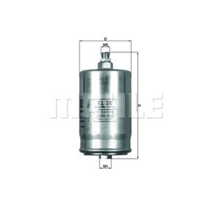 Kraftstofffilter MAHLE KL 38 für Mercedes-Benz Isdera Puch 190 124 E