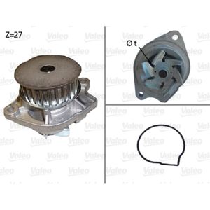 Wasserpumpe Motorkühlung VALEO 506576 für Skoda Seat VW Audi Octavia II Combi A2