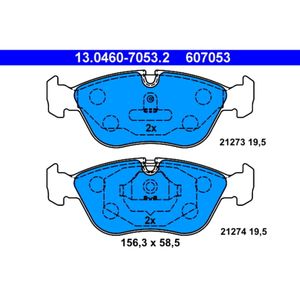 Bremsbelagsatz Scheibenbremse ATE 13.0460-7053.2 für Volvo 850 S70 V70 I