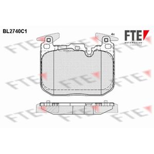 Bremsbelagsatz Scheibenbremse FTE 9010955 für BMW Mbk 3er Flame