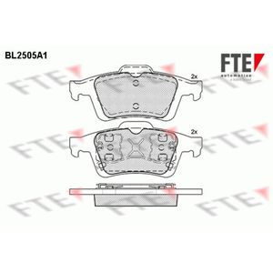 Bremsbelagsatz Scheibenbremse FTE 9010768 für Ford Volvo Focus C-Max S40 II V50