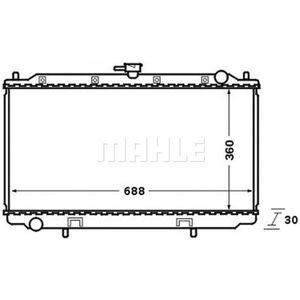 Kühler Motorkühlung MAHLE CR 138 000S