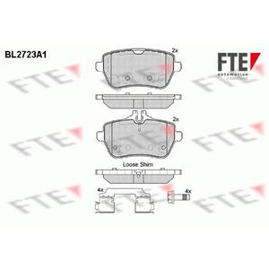 Bremsbelagsatz Scheibenbremse FTE 9010948 für Mercedes-Benz SL