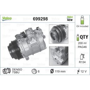 Kompressor Klimaanlage VALEO 699298 für Mercedes-Benz Chrysler G