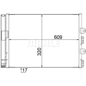 Kondensator Klimaanlage MAHLE AC 561 000S für Fiat Punto