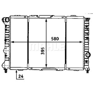 Kühler Motorkühlung MAHLE CR 520 000S für Alfa Romeo 156 Sportwagon