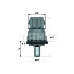 Sensor Kühlmitteltemperatur MAHLE TSE 1D für VW Polo III Passat B5 Caddy II