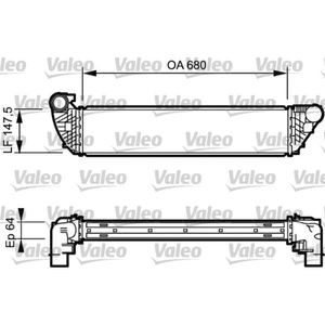 Ladeluftkühler VALEO 817828 für Renault Laguna II Grandtour Espace IV