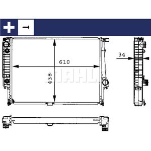 Kühler Motorkühlung MAHLE CR 326 001S für BMW 5er