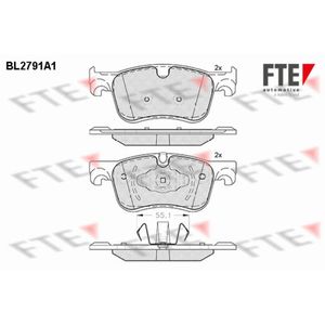 Bremsbelagsatz Scheibenbremse FTE 9010984 für Citroën Peugeot Opel Rifter